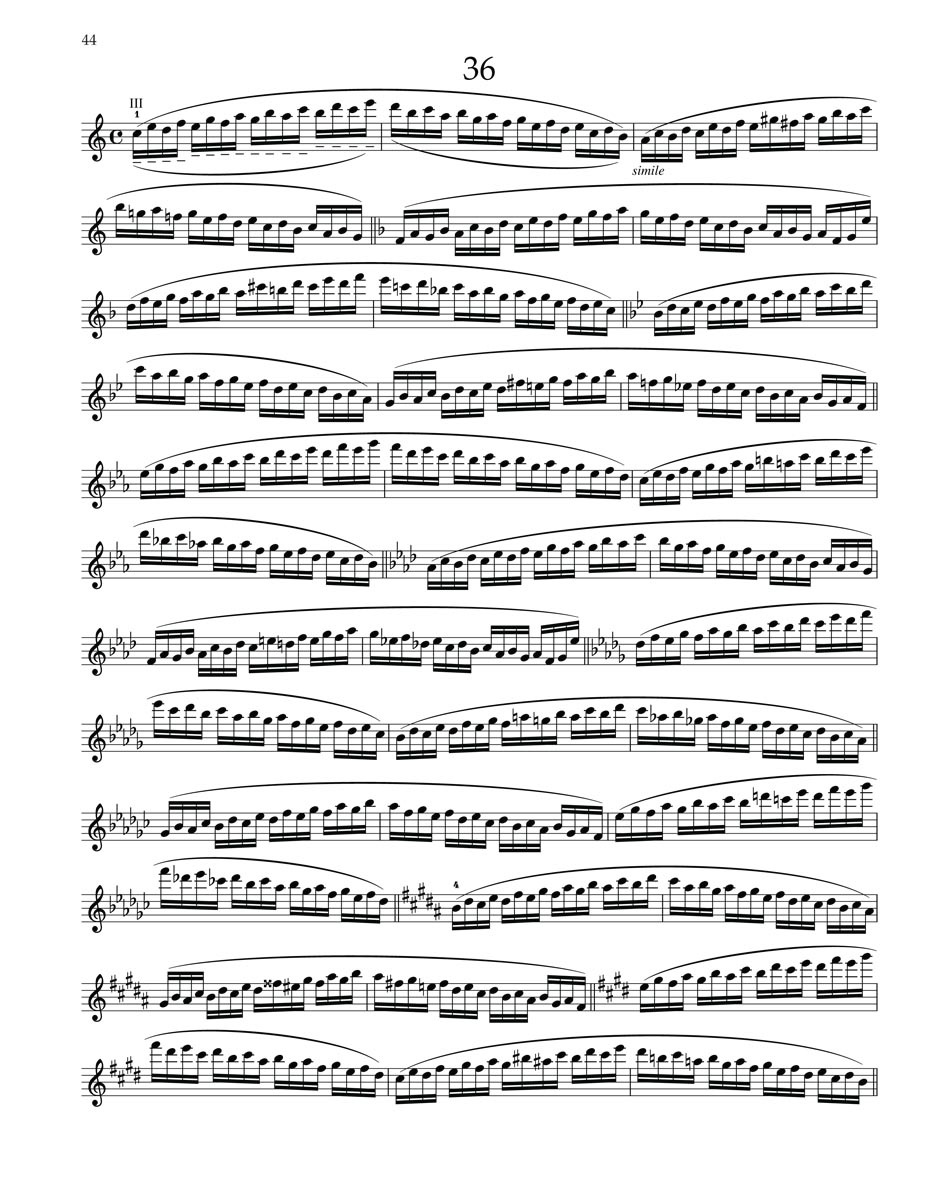 KN Otakar Ševčík - Škola houslové techniky op. 1 sešit 2, 2.-7. poloha (obrázek 7)