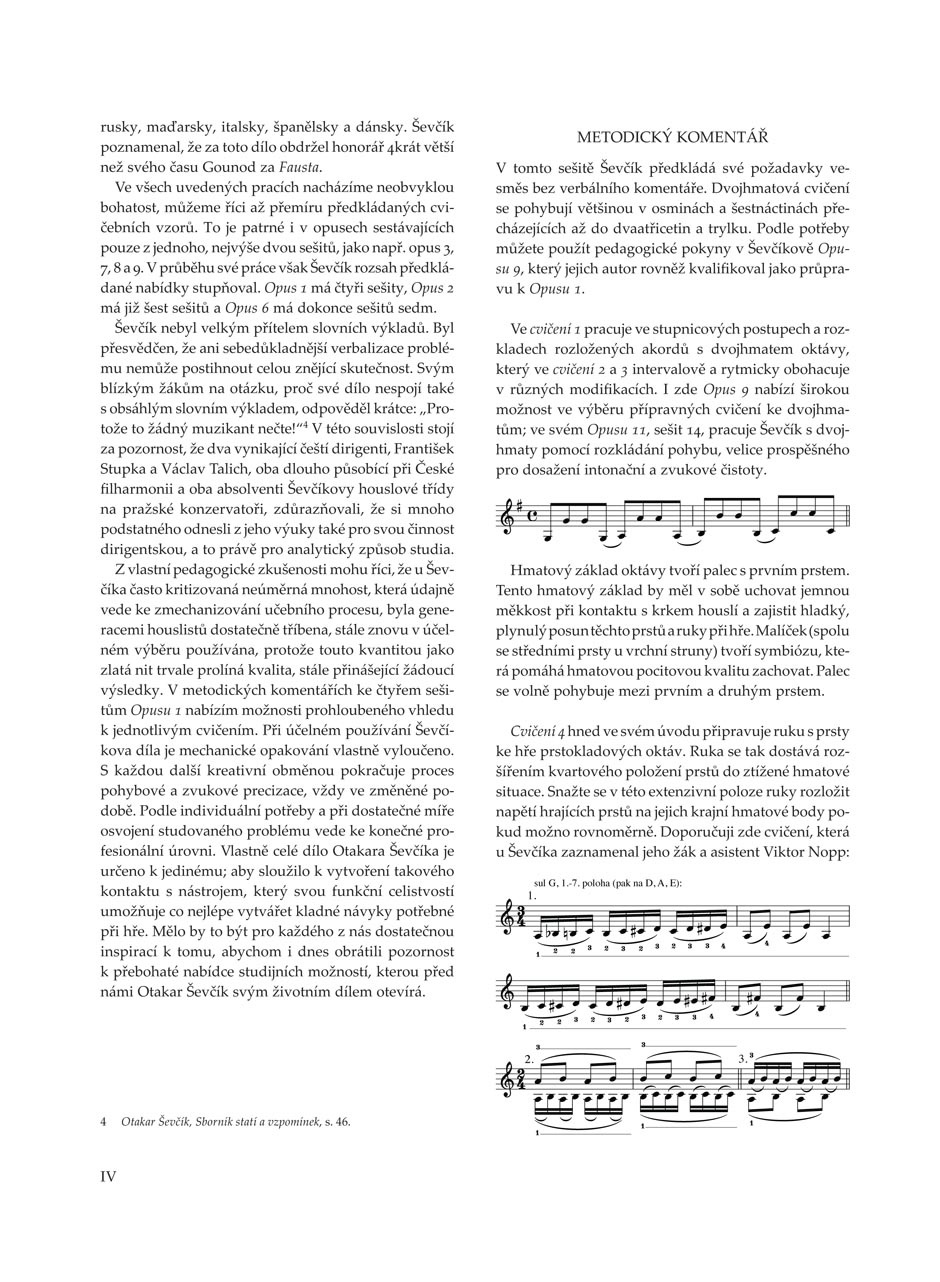 KN Otakar Ševčík - Škola houslové techniky op. 1, sešit 4, Cvičení dvo (obrázek 4)