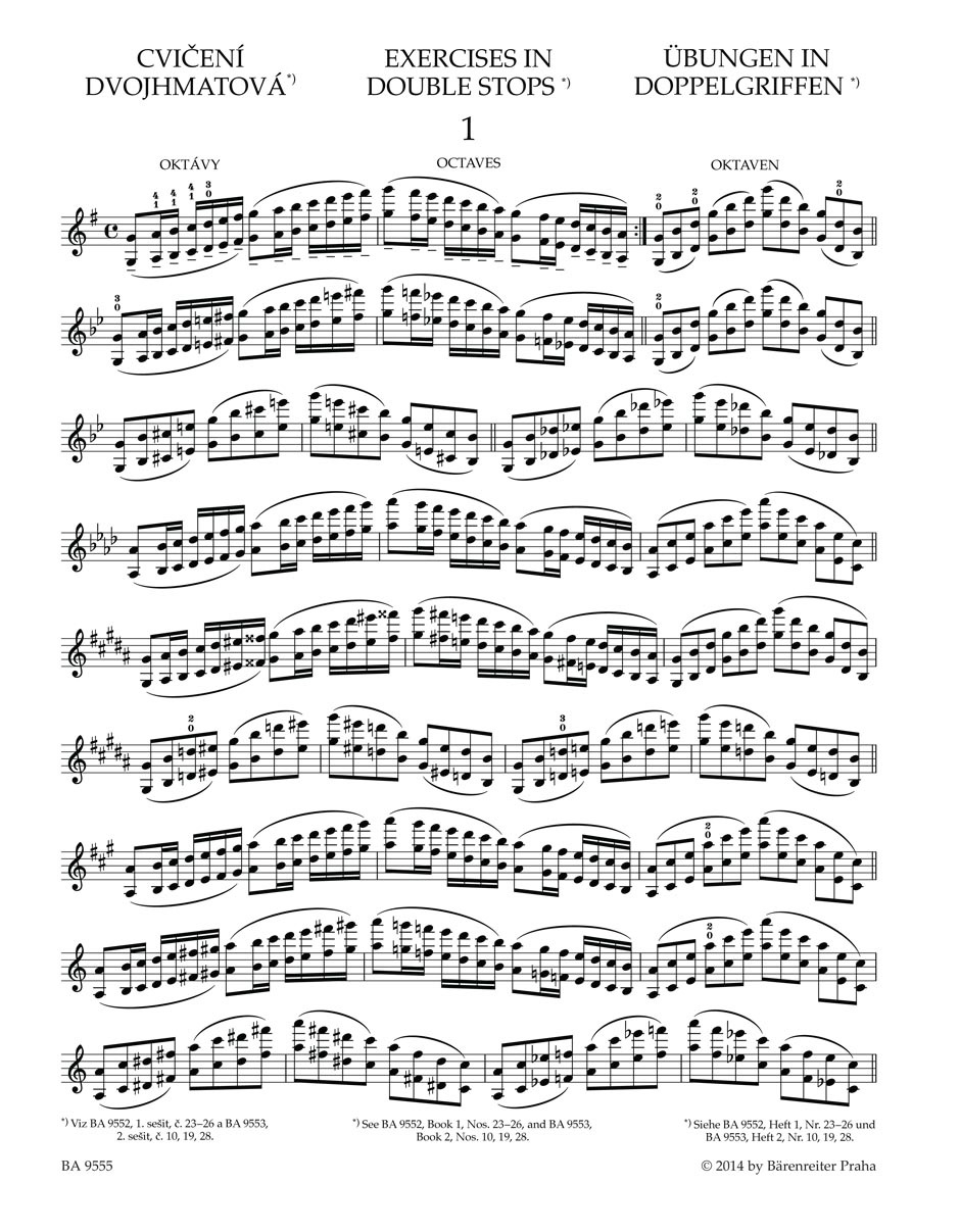 KN Otakar Ševčík - Škola houslové techniky op. 1, sešit 4, Cvičení dvo (obrázek 5)