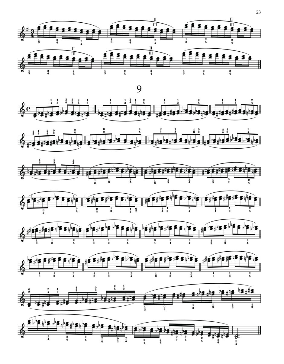 KN Otakar Ševčík - Škola houslové techniky op. 1, sešit 4, Cvičení dvo (obrázek 6)