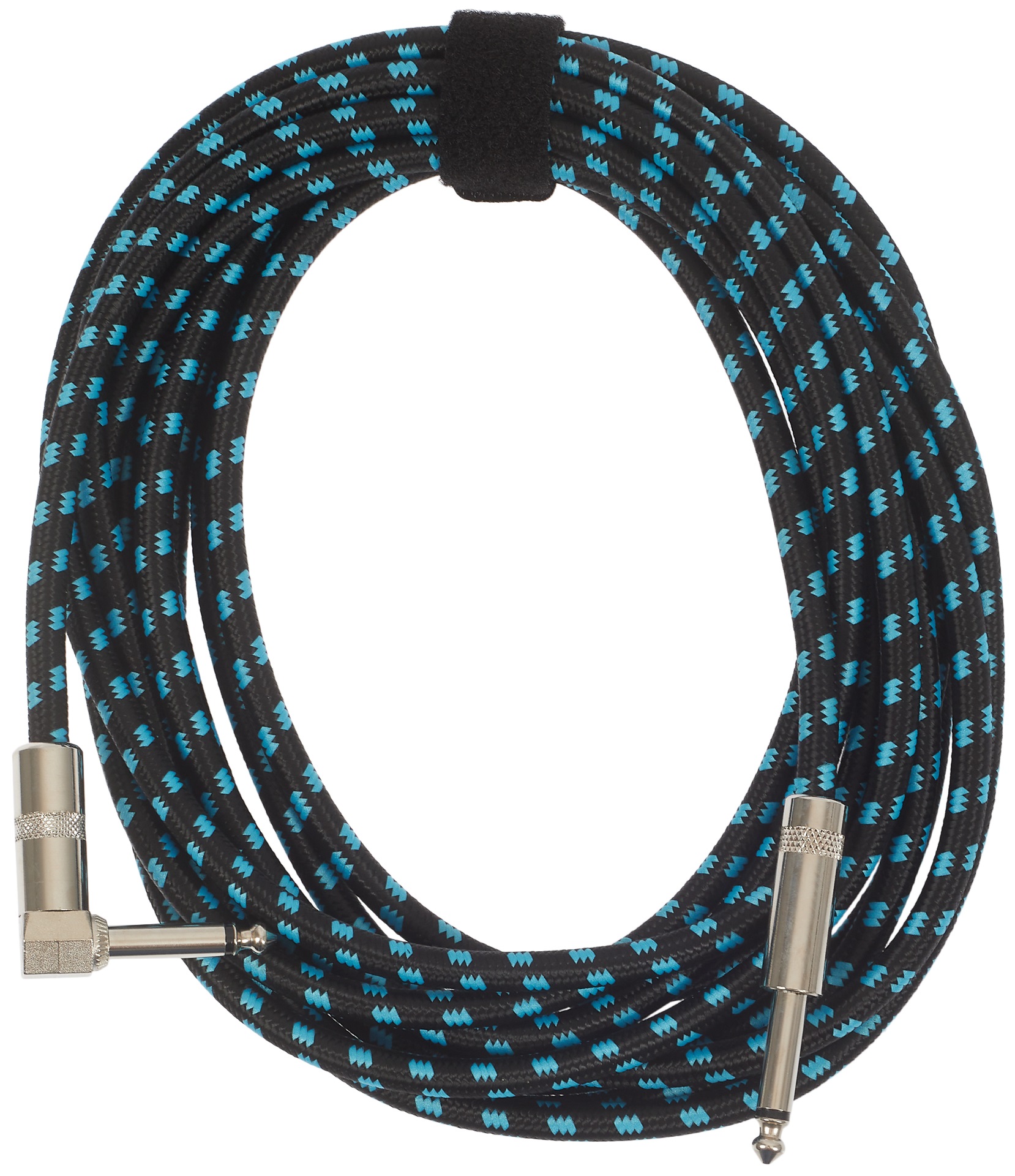 Levně Amumu Woven Instrument Cable Blue Angled 5 m