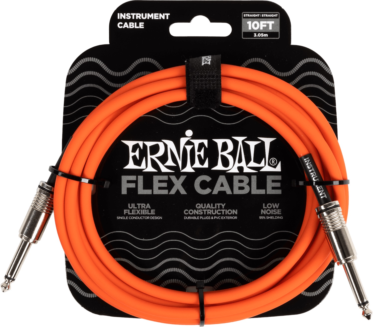 Levně Ernie Ball Flex Instrument Cable 10' Orange