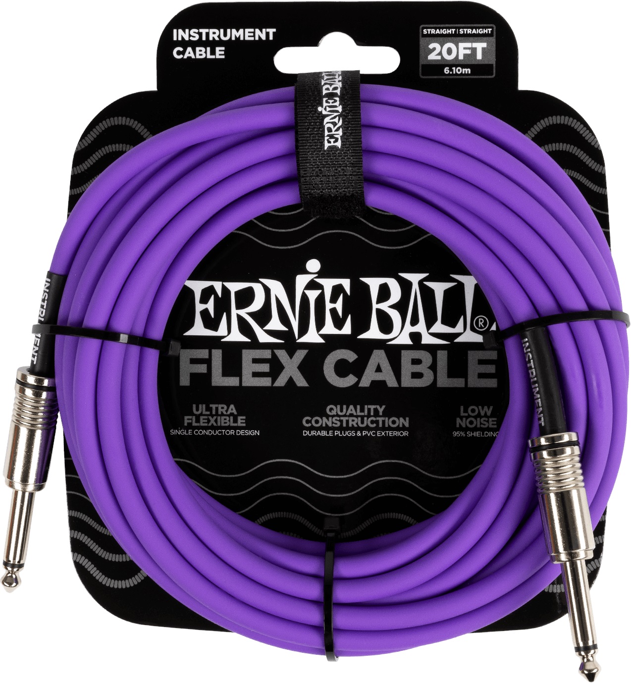 Levně Ernie Ball Flex Instrument Cable 20' Purple