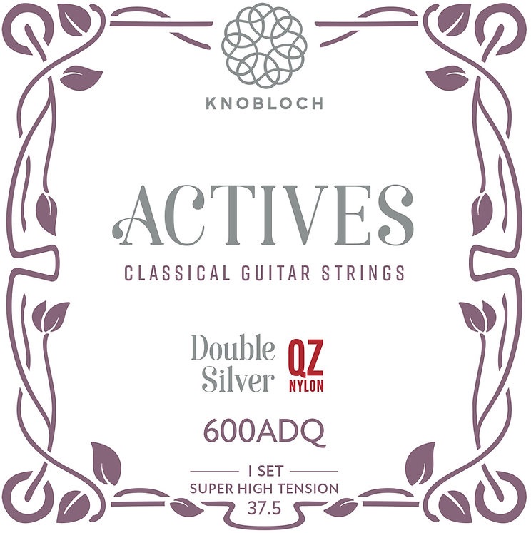Levně Knobloch ACTIVES Double Silver QZ Nylon Super High Tension 37.5