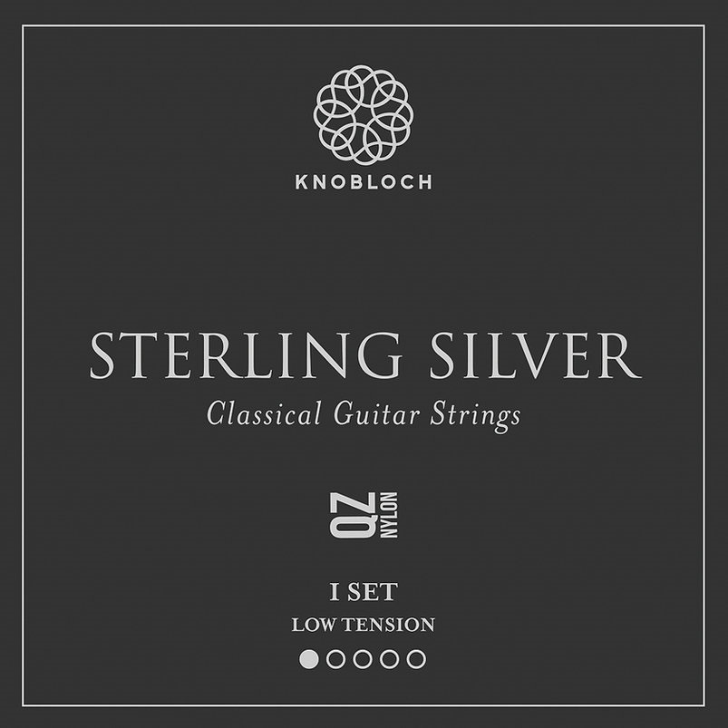 Levně Knobloch STERLING SILVER QZ Nylon Medium-Low Tension 33.0