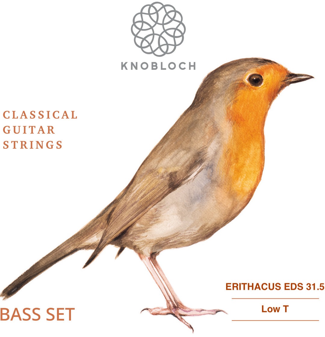 Levně Knobloch ERITHACUS Double Silver Bass Set Low Tension 31.5