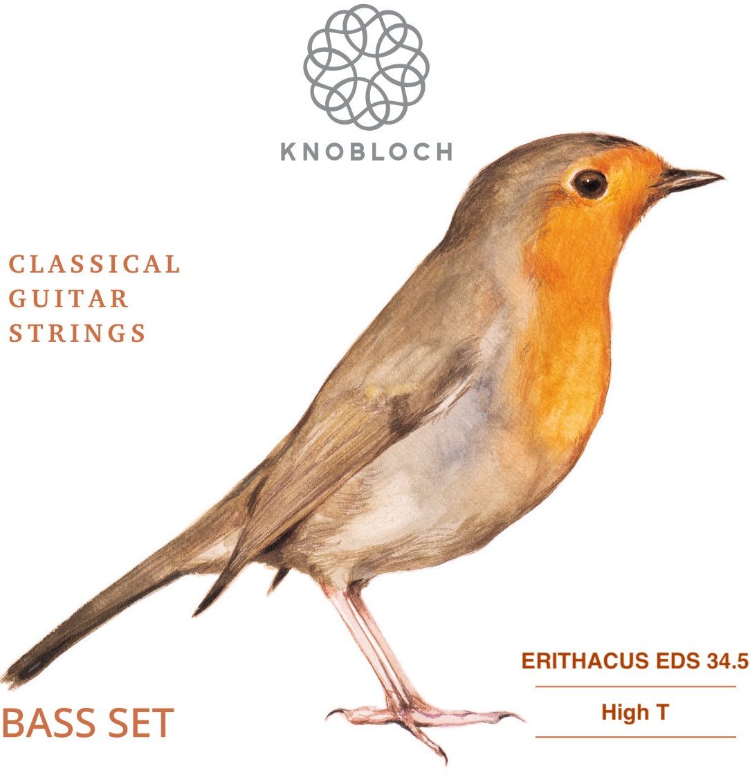 Levně Knobloch ERITHACUS Double Silver Bass Set High Tension 34.5
