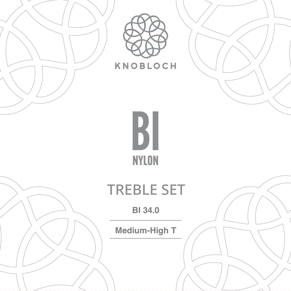 Levně Knobloch BI Nylon Treble Set Medium-High Tension 34.0