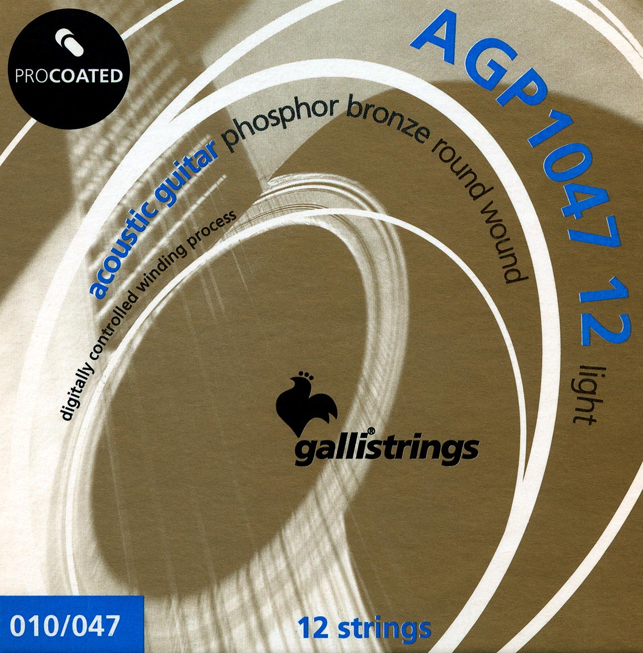 Galli AGP1047-12 PROcoated Phosphor Bronze 12 String Light
