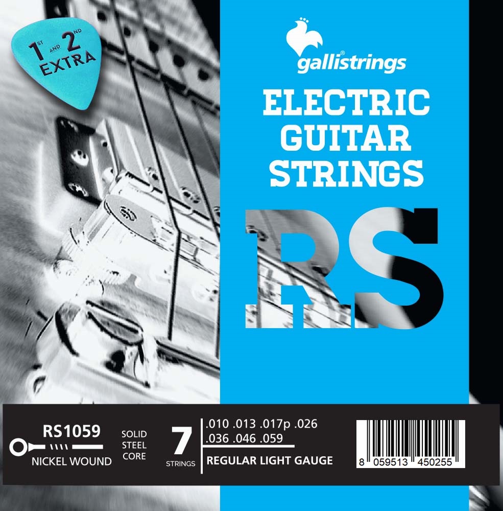 Levně Galli RS1059 Nickel 7-String Regular Light