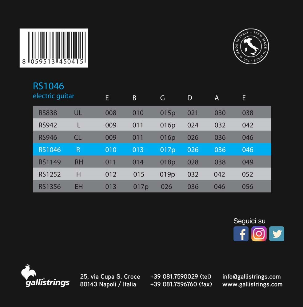 Galli RS1046ds Nickel Double Set Regular (obrázek 3)