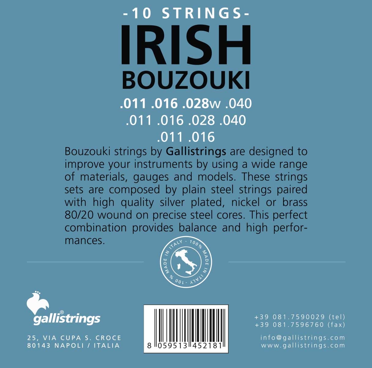 Galli BP80 CL Irish Bouzouki Custom Light (obrázek 3)