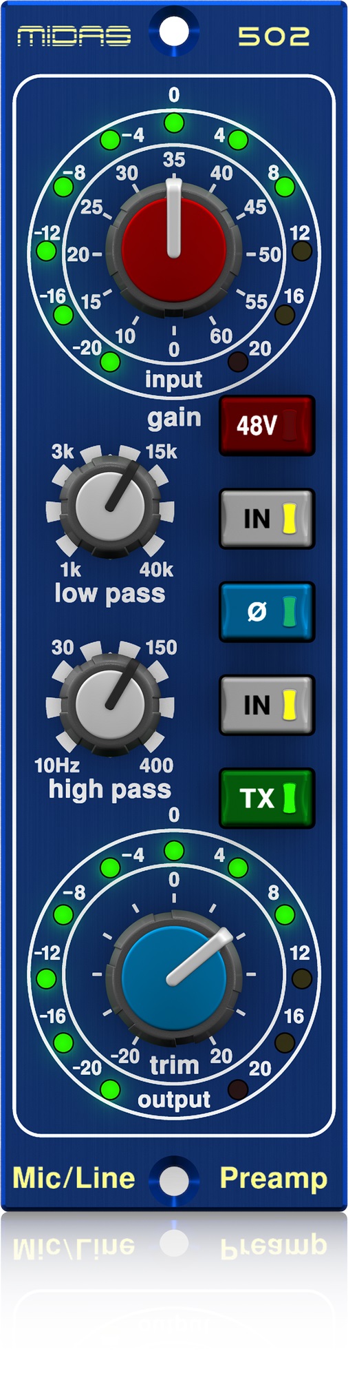 Levně Midas MICROPHONE PREAMPLIFIER 502 V2