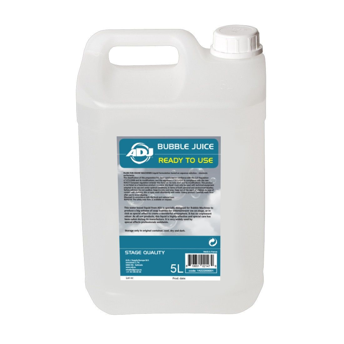 Levně ADJ Bubble juice ready mixed 5L