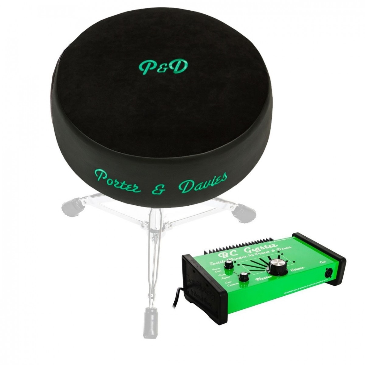 Levně Porter & Davies Gigster with Black Velvet Round Throne
