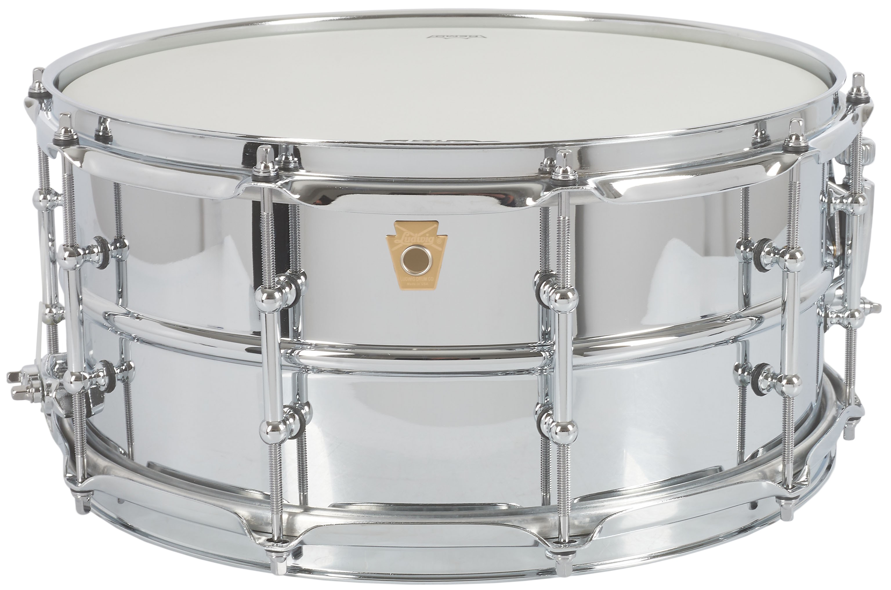 Levně Ludwig 14" x 6,5" Chrome Over Brass with Tube Lugs LB402BT