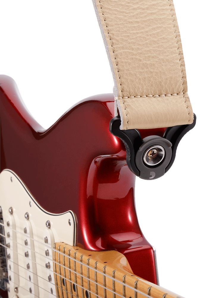 D'Addario Comfort Leather Auto Lock Guitar Strap Tan (obrázek 4)