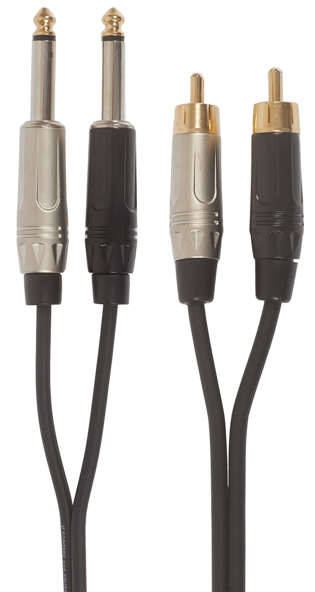 Bespeco ROCKIT Interlink Cable 2x RCA - 2x Jack Mono 1,5 m (obrázek 3)