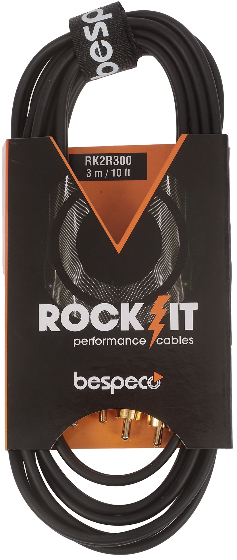 Levně Bespeco ROCKIT Interlink Cable 2x RCA - 2x RCA 3 m