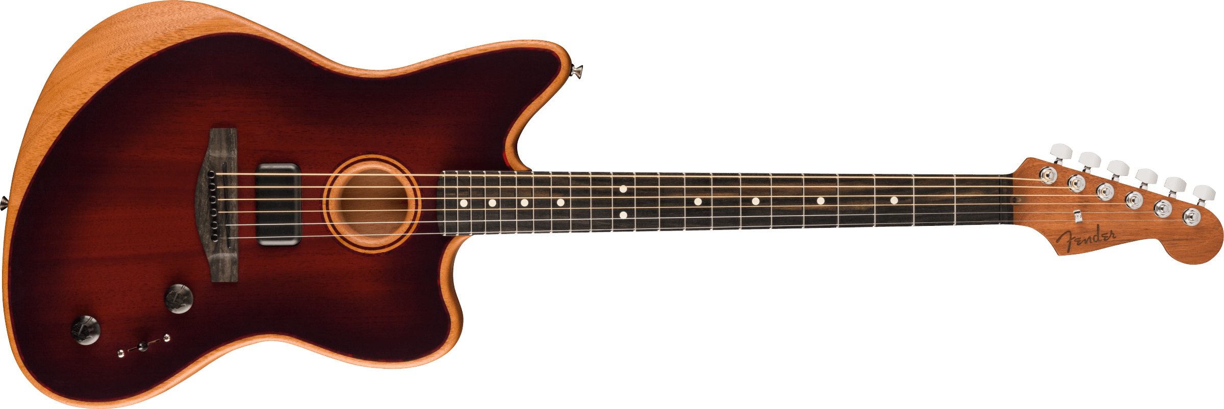 Levně Fender American Acoustasonic Jazzmaster All-Mahogany EB BB