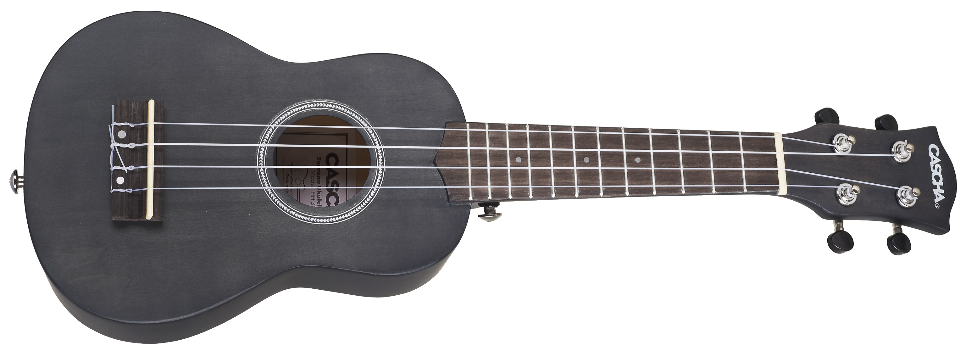Levně Cascha HH 3960 Soprano Ukulele Black Set
