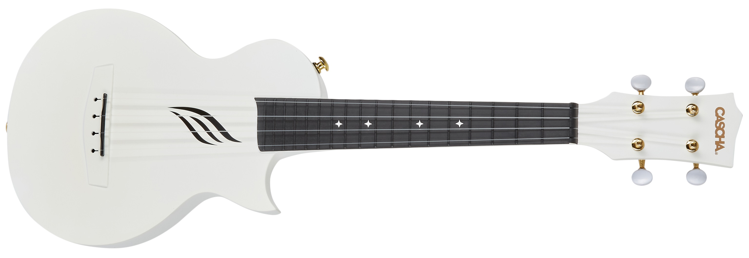 Levně Cascha HH 2286 Carbon Fibre Ukulele Set White