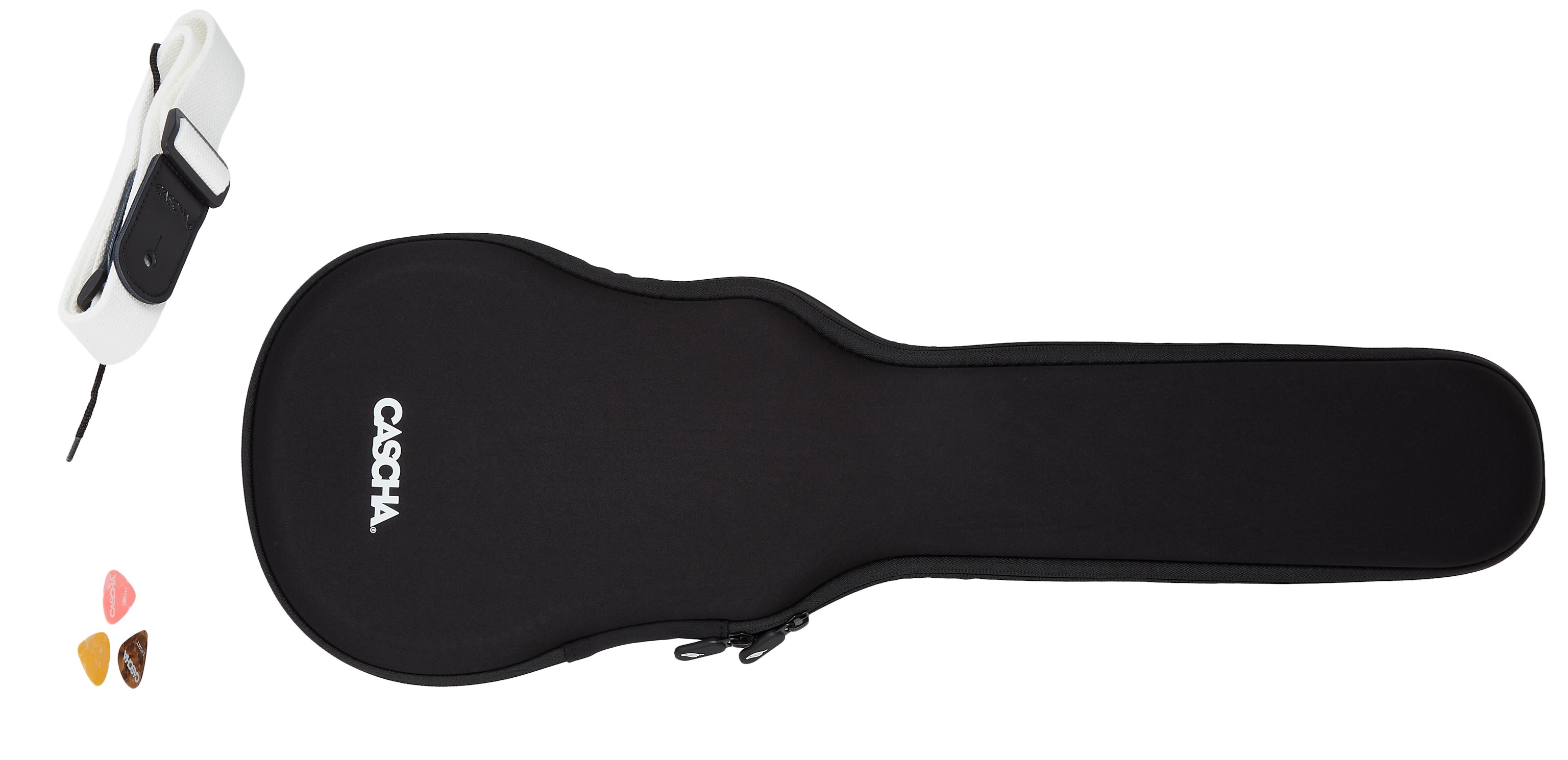Cascha HH 2286 Carbon Fibre Ukulele Set White (obrázek 6)
