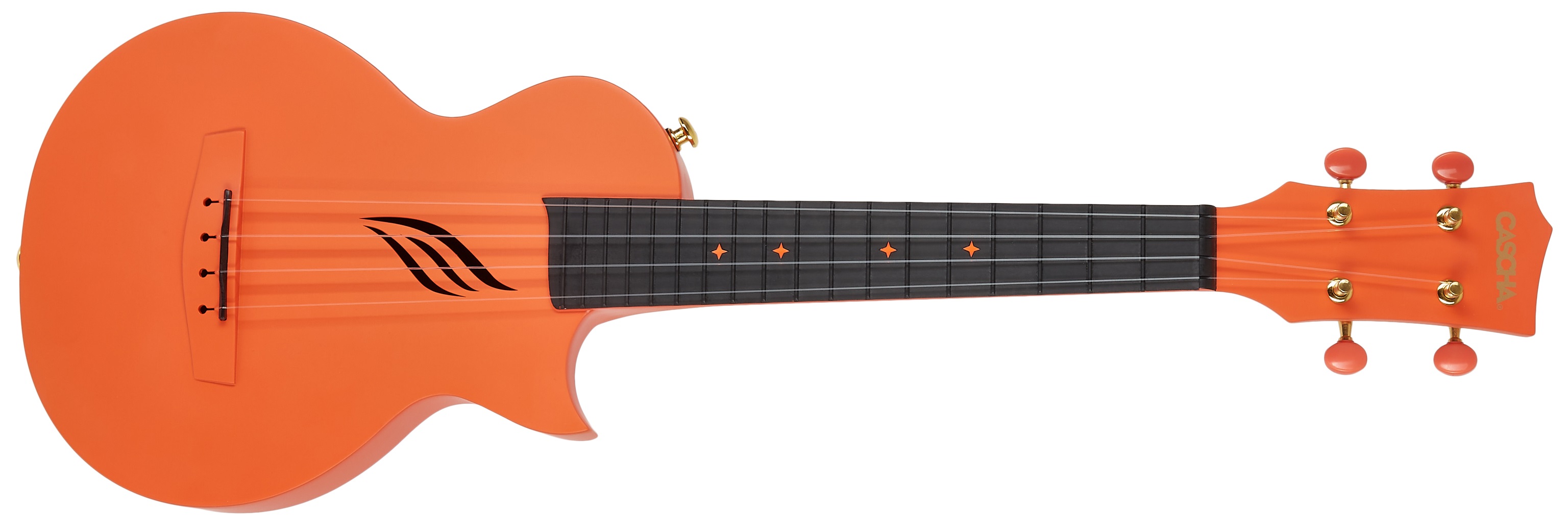 Levně Cascha HH 2289 Carbon Fibre Ukulele Set Orange