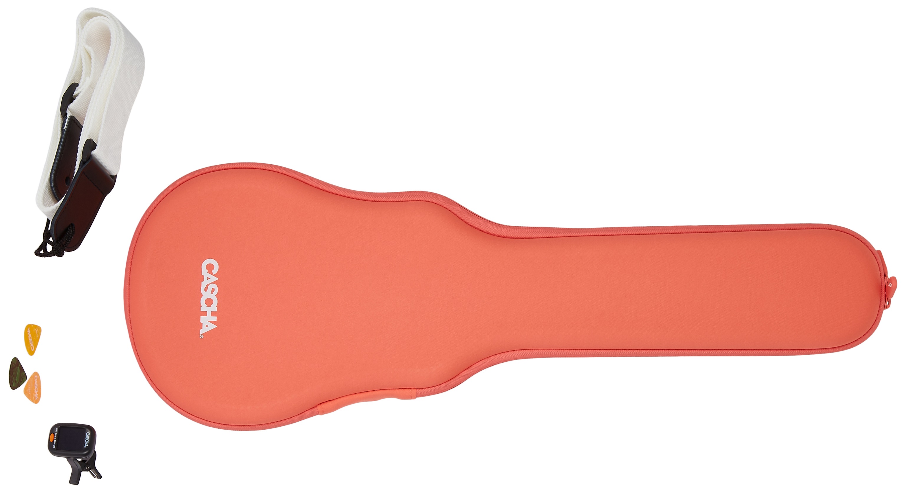 Cascha HH 2289 Carbon Fibre Ukulele Set Orange (obrázek 7)