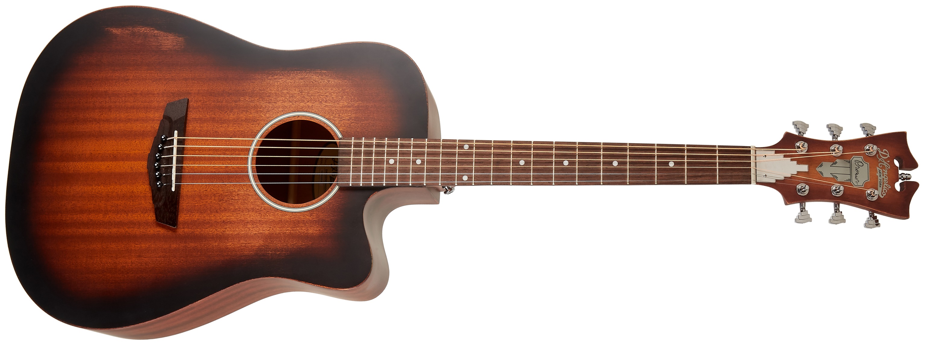 Levně D'Angelico Bowery LS Dreadnought CE Aged Mahogany