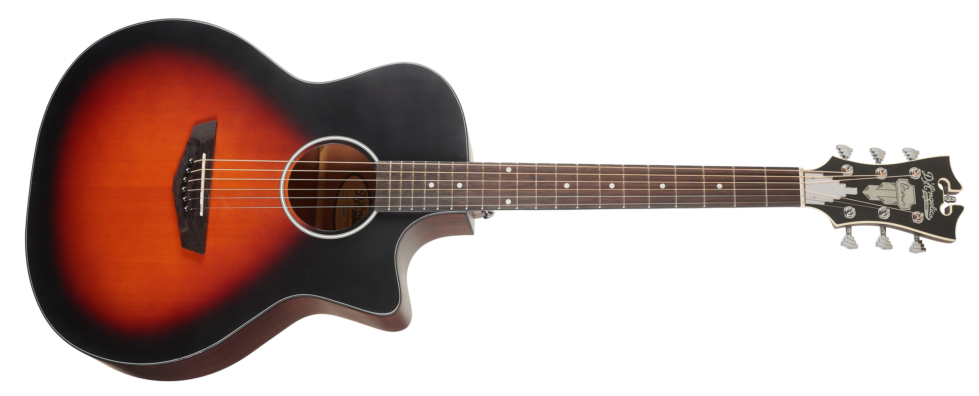Levně D'Angelico Gramercy LS Grand Auditorium CE Satin Vintage Sunburst