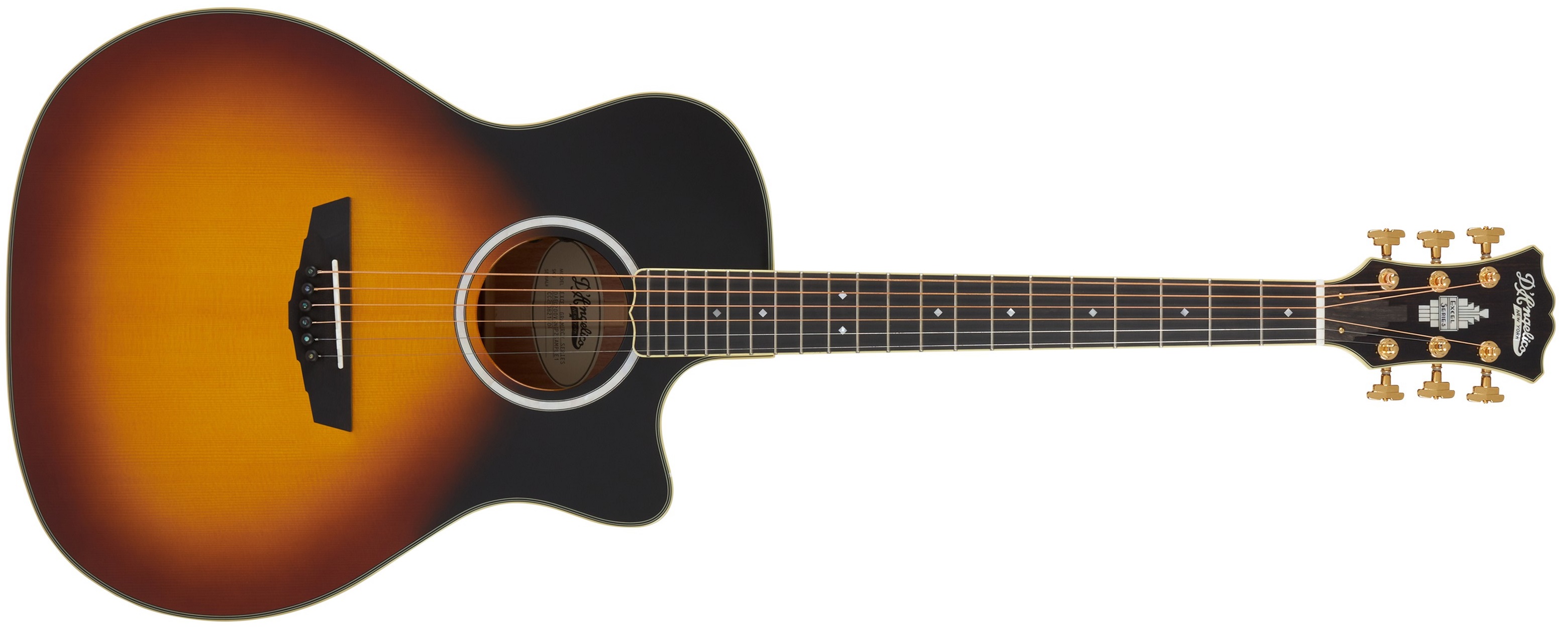Levně D'Angelico Gramercy Grand Auditorium CE Vintage Sunset