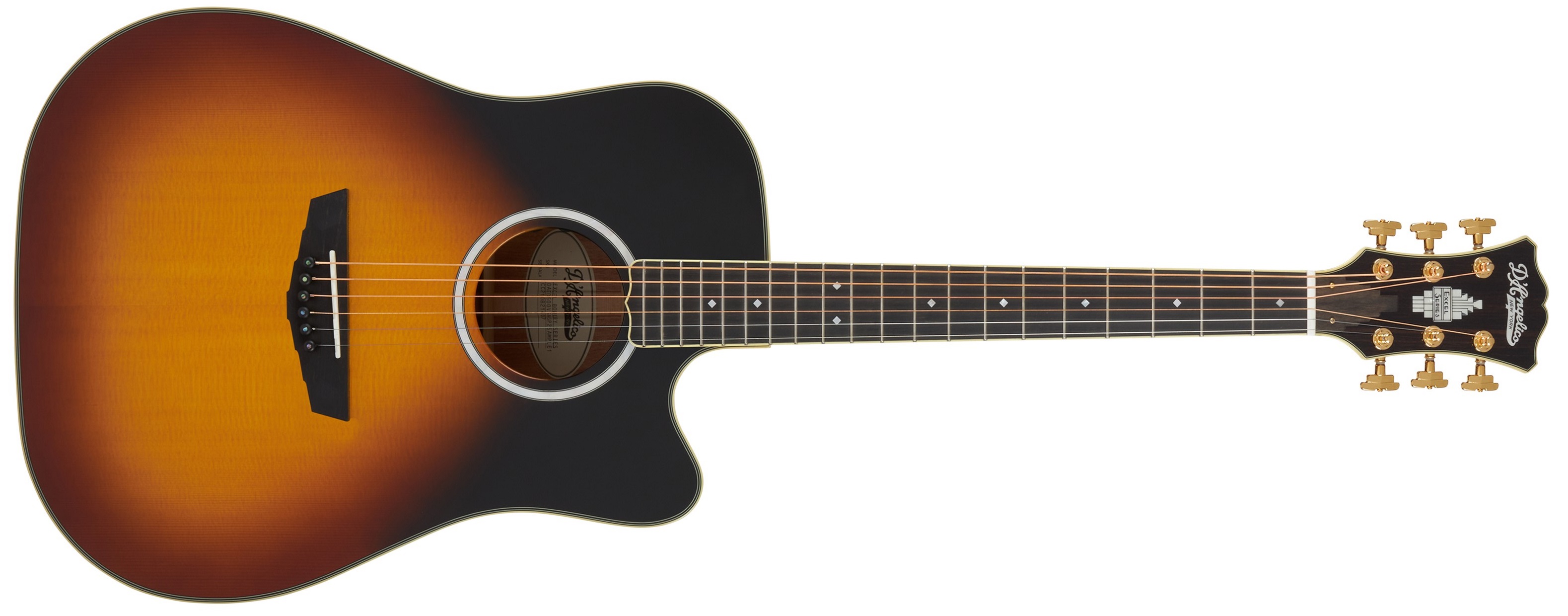 Levně D'Angelico Bowery Dreadnought CE Vintage Sunset