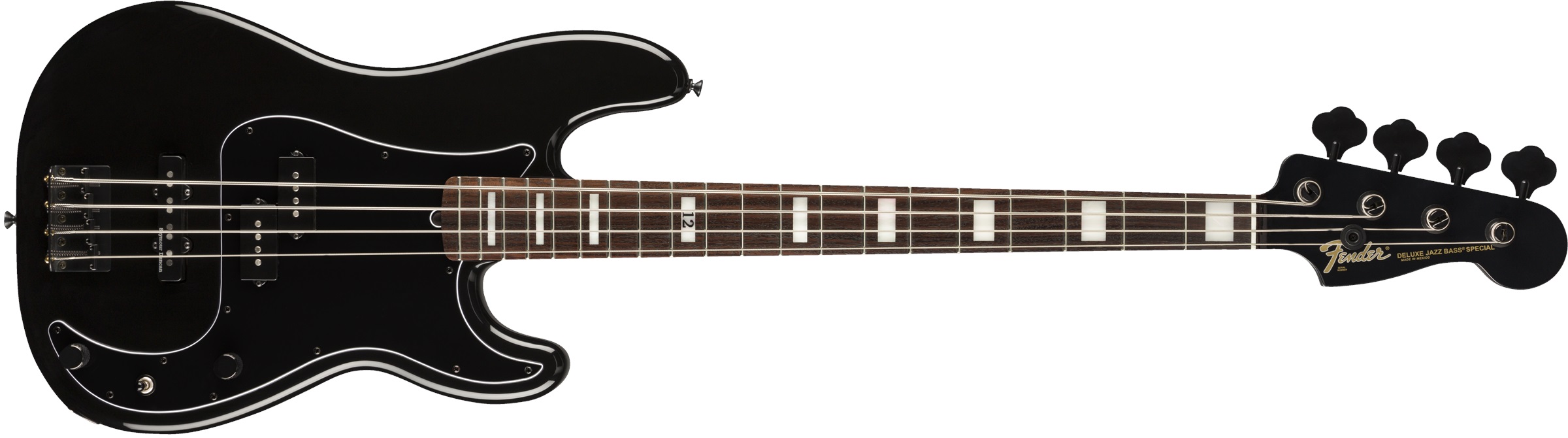 Levně Fender Duff McKagan Deluxe Precision Bass RFB BK