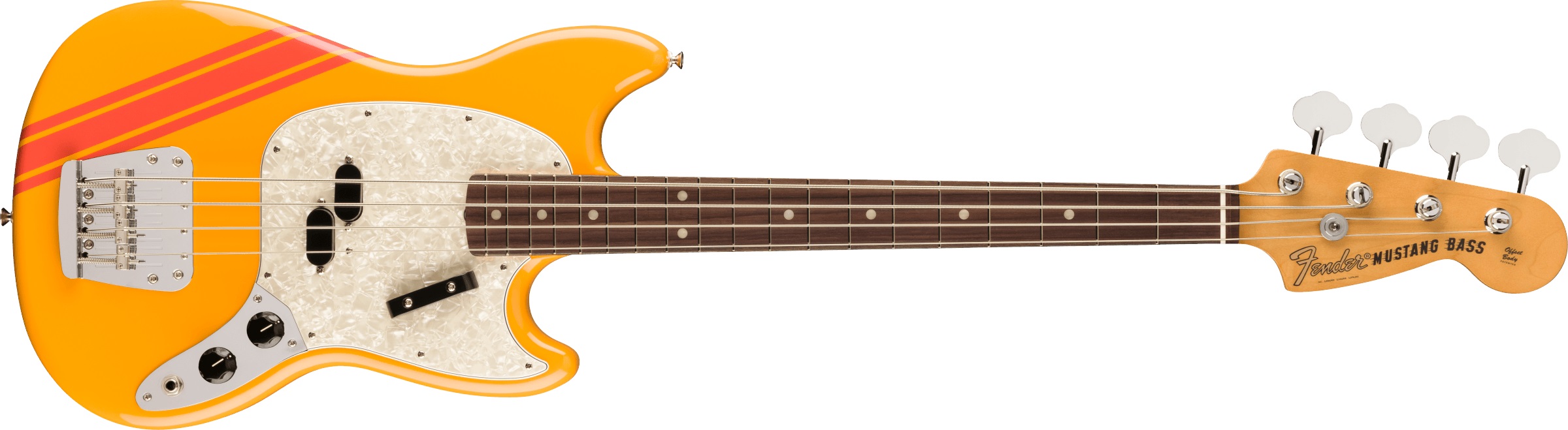 Levně Fender Vintera II 70s Mustang Bass RW Competition Orange