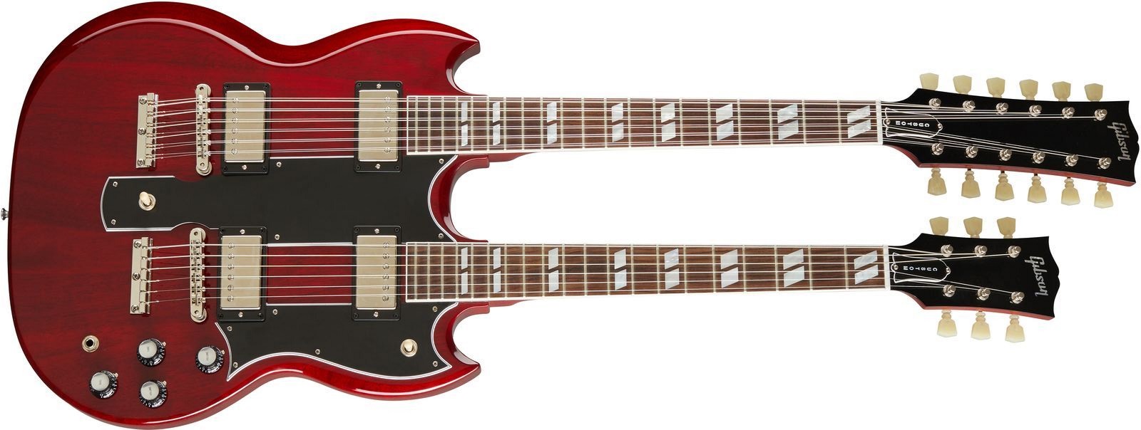 Levně Gibson Custom EDS-1275 Double Neck Cherry Red