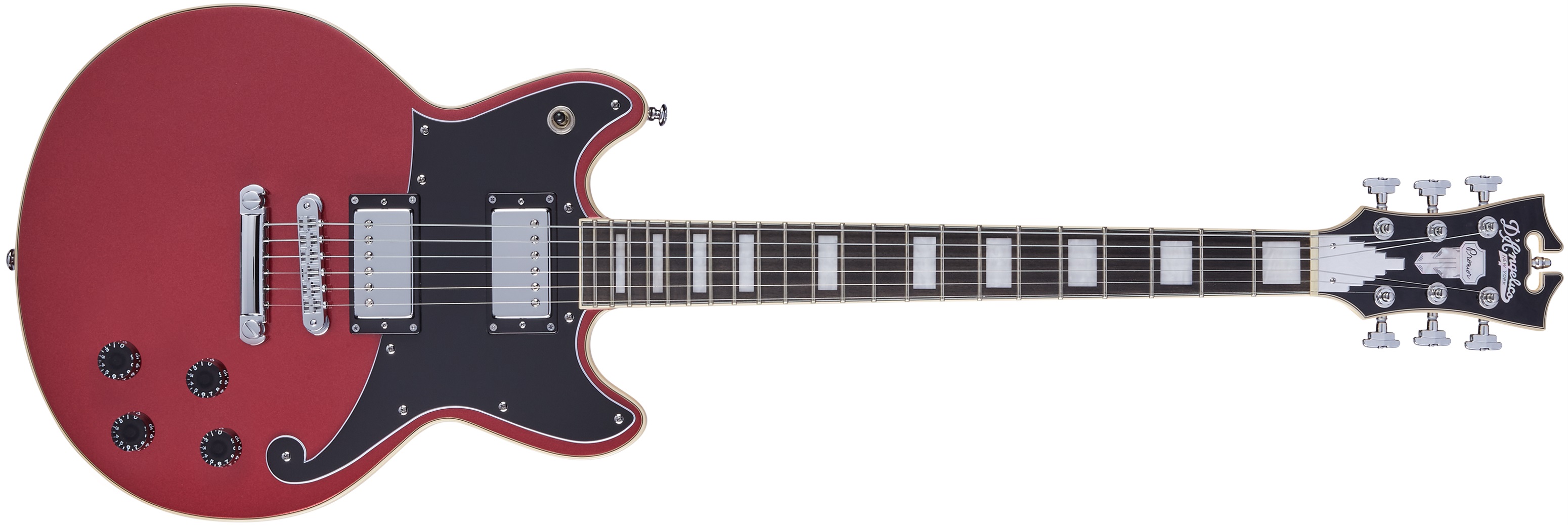 Levně D'Angelico Double Cutaway Solid Body Oxblood