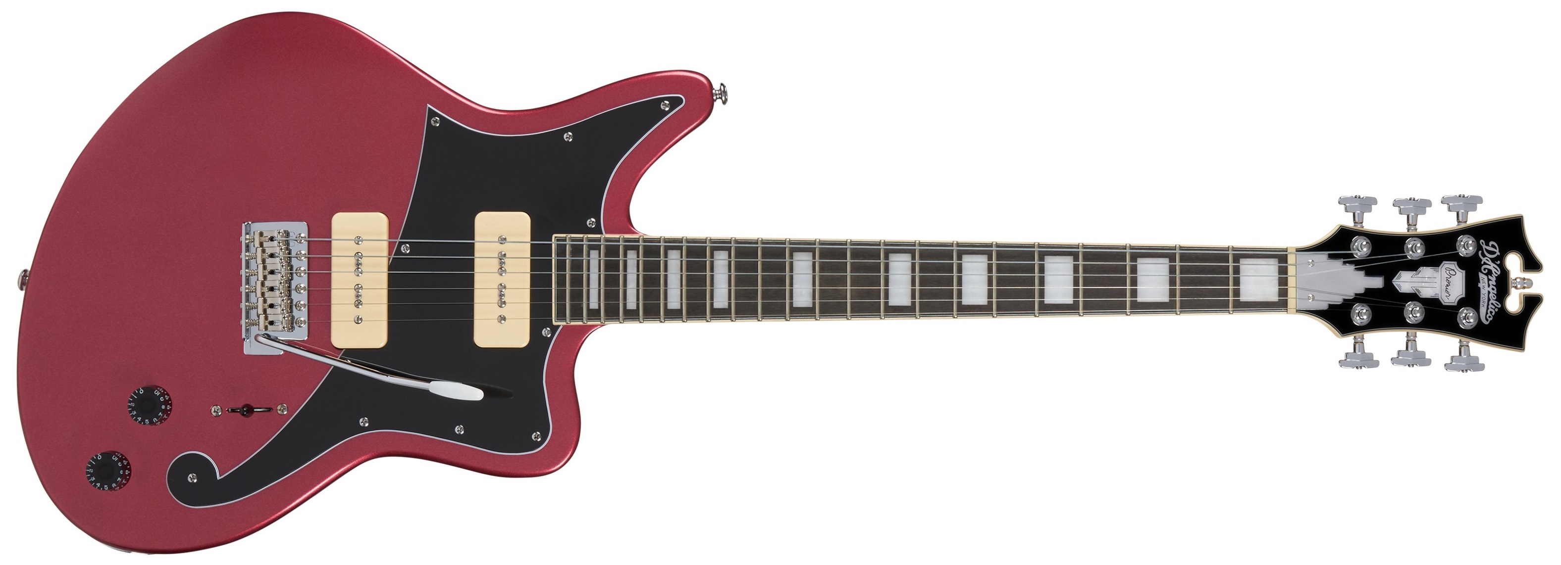Levně D'Angelico Offset Solid Body Oxblood