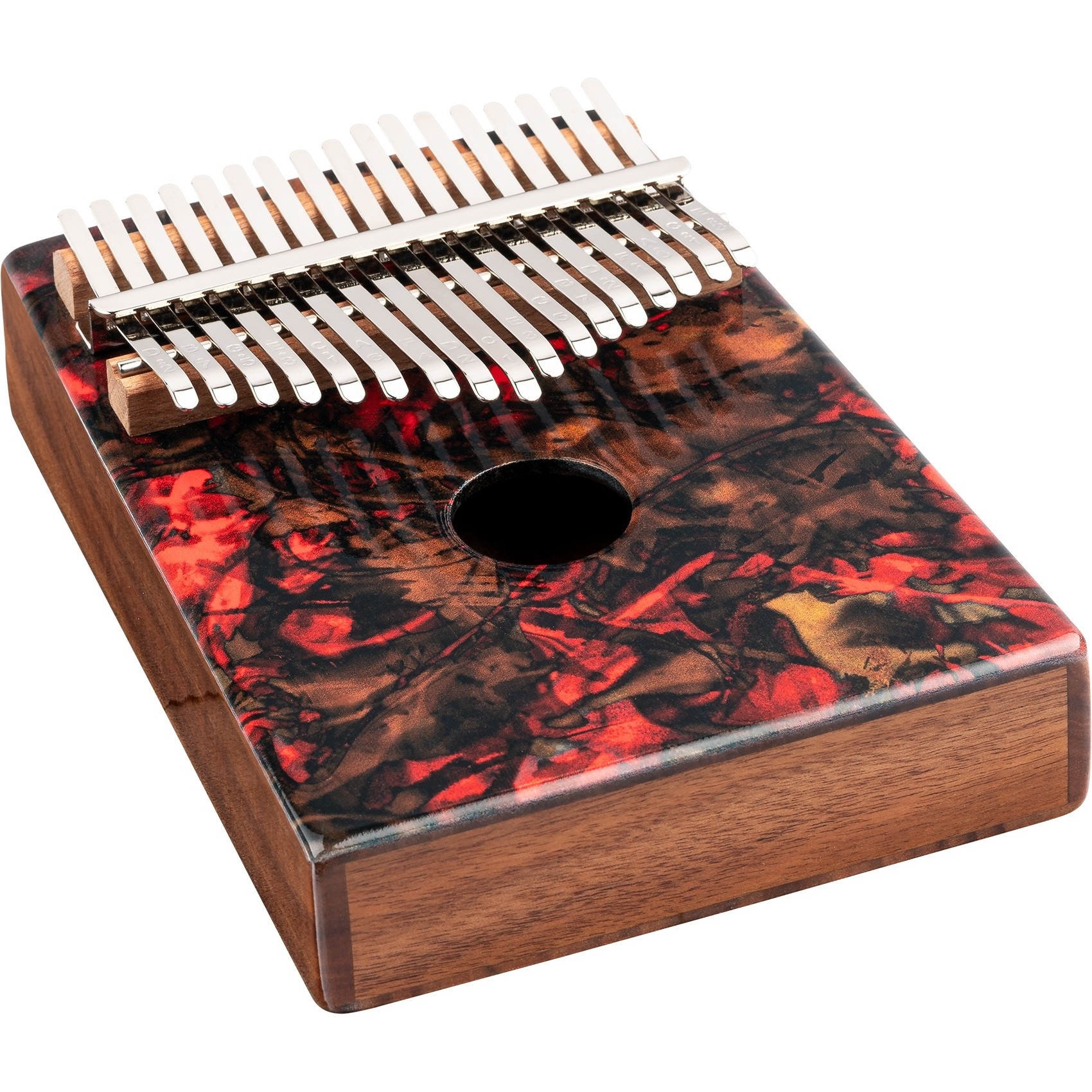 Levně Meinl KA17LV Sound Hole Designer Kalmiba Lava