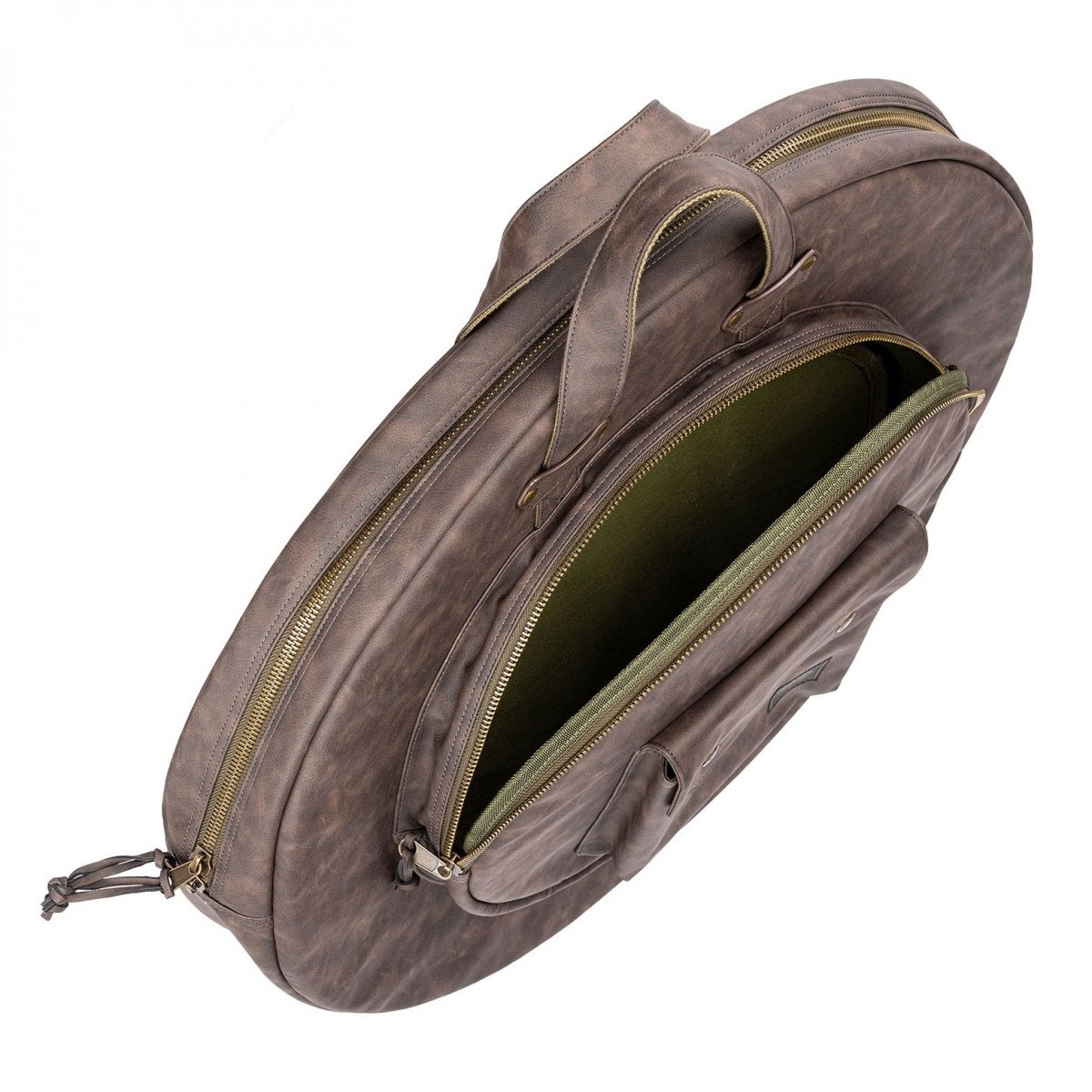 Meinl 22" Vintage Hyde Cymbal Bag, Dark Brown (obrázek 3)