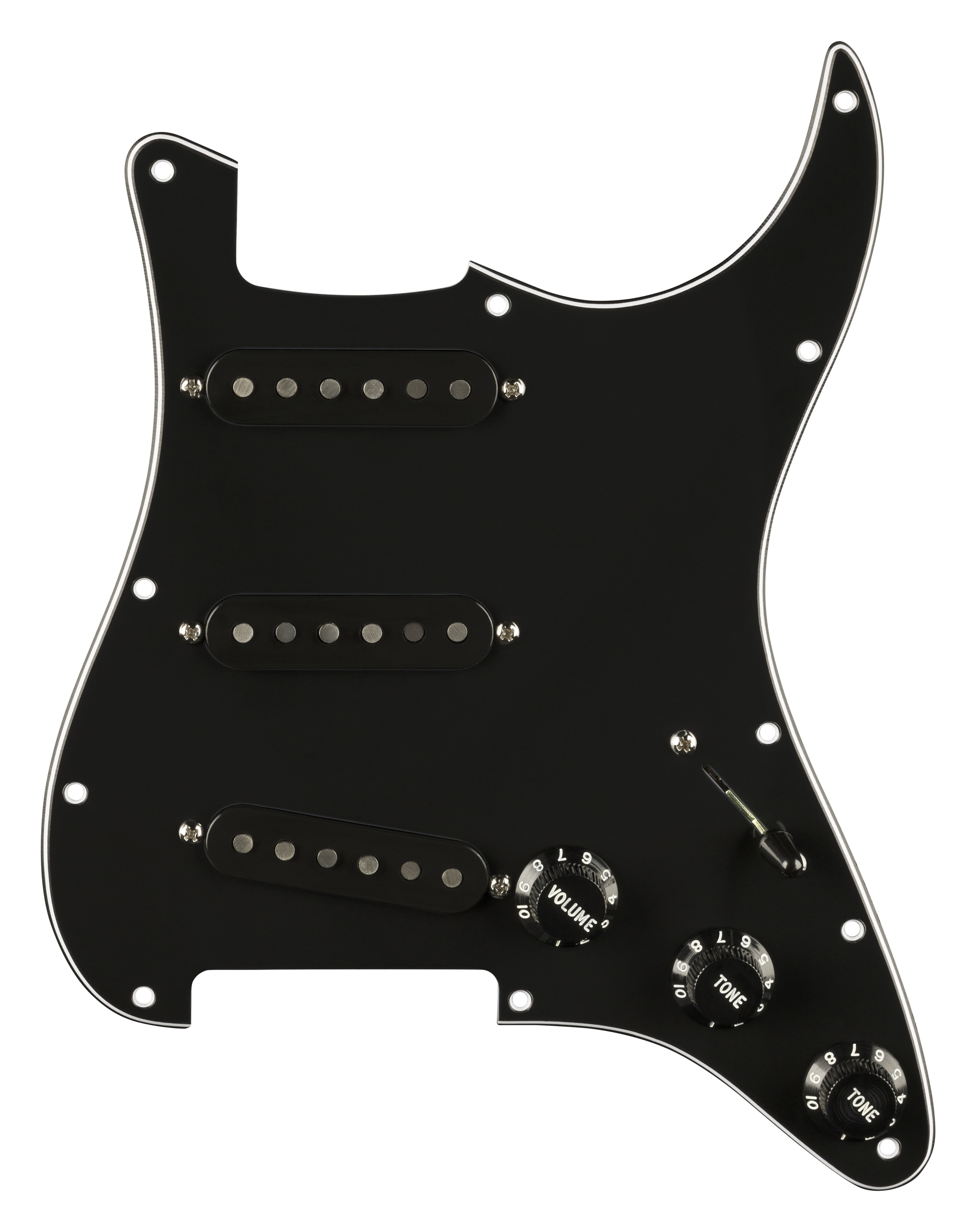 Levně Fender Pre-Wired Strat Pickguard, Pure Vintage '59 w/RWRP Middle, Blac