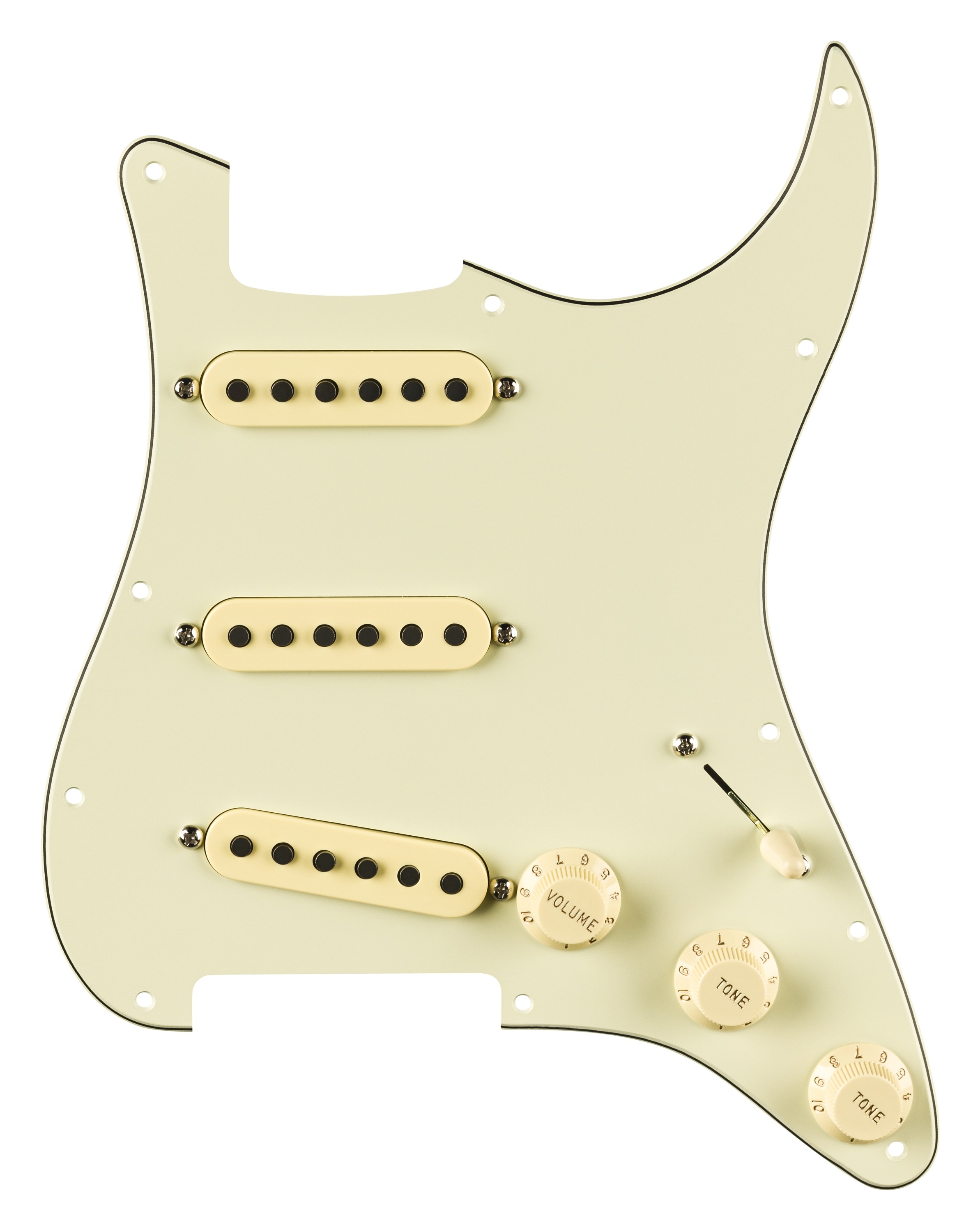 Levně Fender Pre-Wired Strat Pickguard, Eric Johnson Signature, Mint Green 1