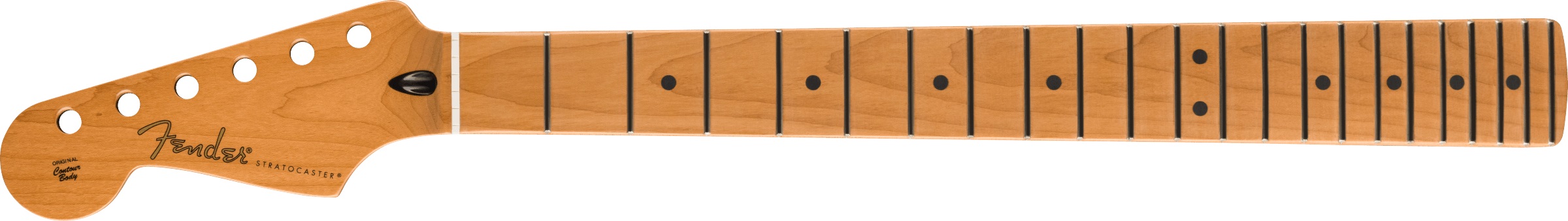 Levně Fender Satin Roasted Maple Stratocaster LH Neck, Maple, Flat Oval Shap