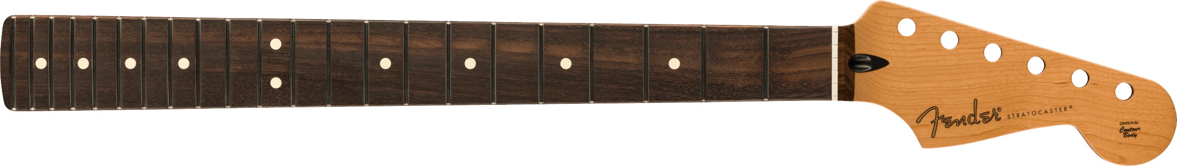 Fender Satin Roasted Maple Stratocaster Neck, Rosewood, Flat Oval Shap