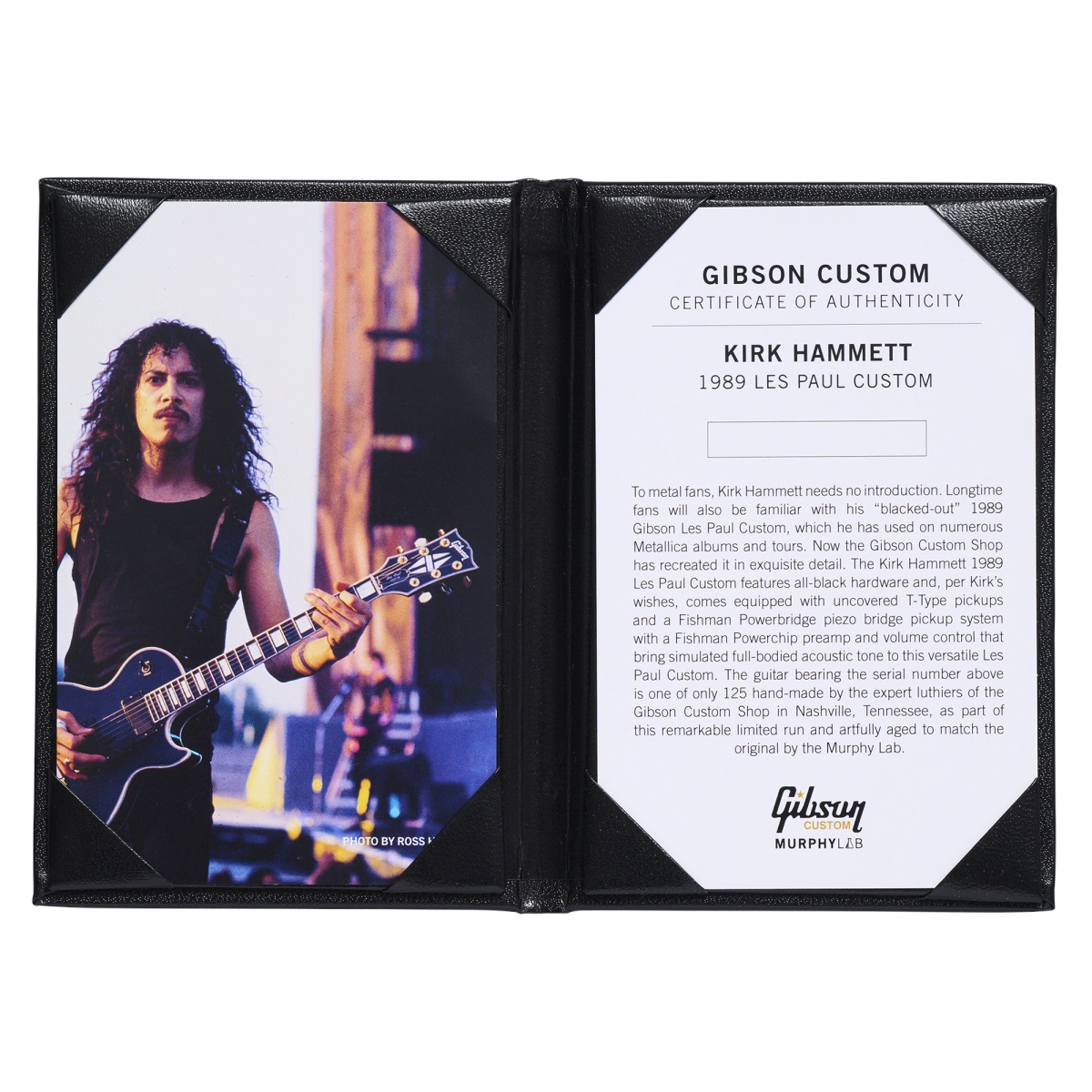 Gibson Custom Kirk Hammett 1989 Les Paul Custom Murphy Lab Aged (obrázek 6)