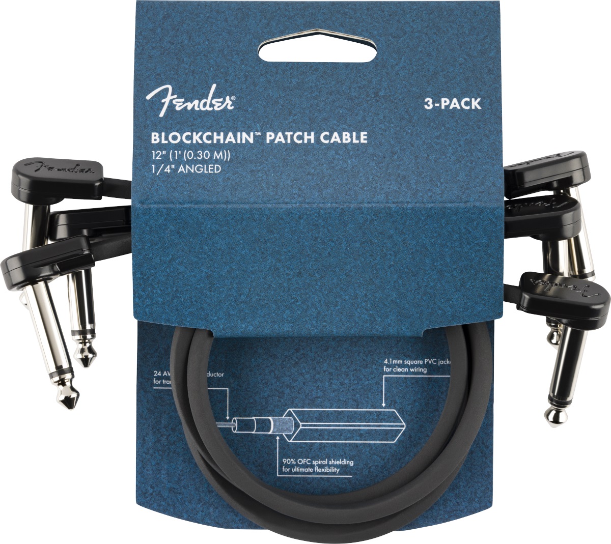 Fender Blockchain 12" Patch Cable, 3-pack (obrázek 5)