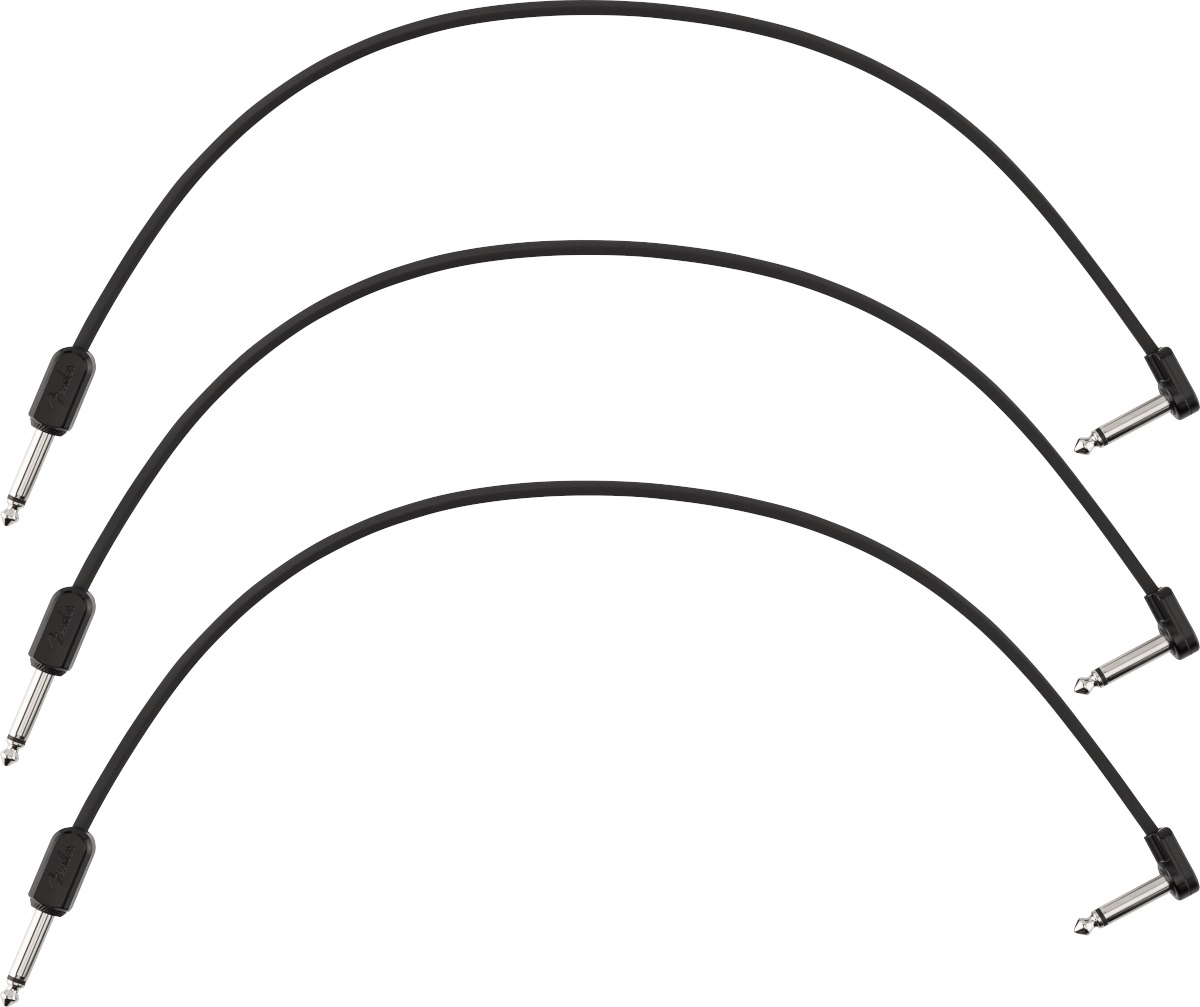 Levně Fender Blockchain 16" Patch Cable, 3-pack, Straight/Angled