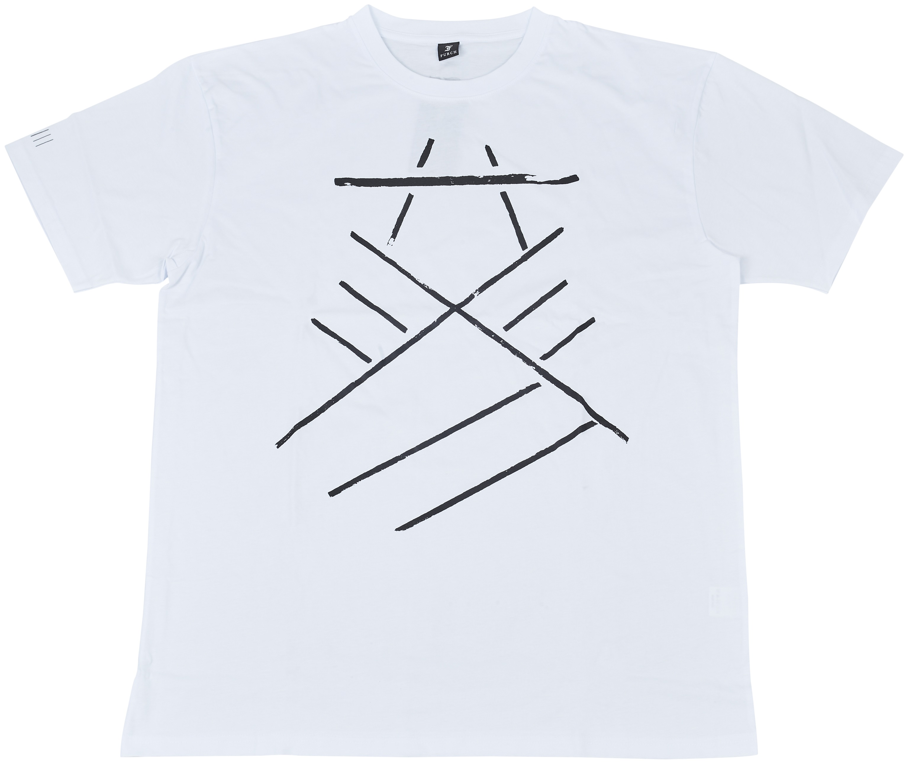 Levně Furch White T-shirt print bracing XL