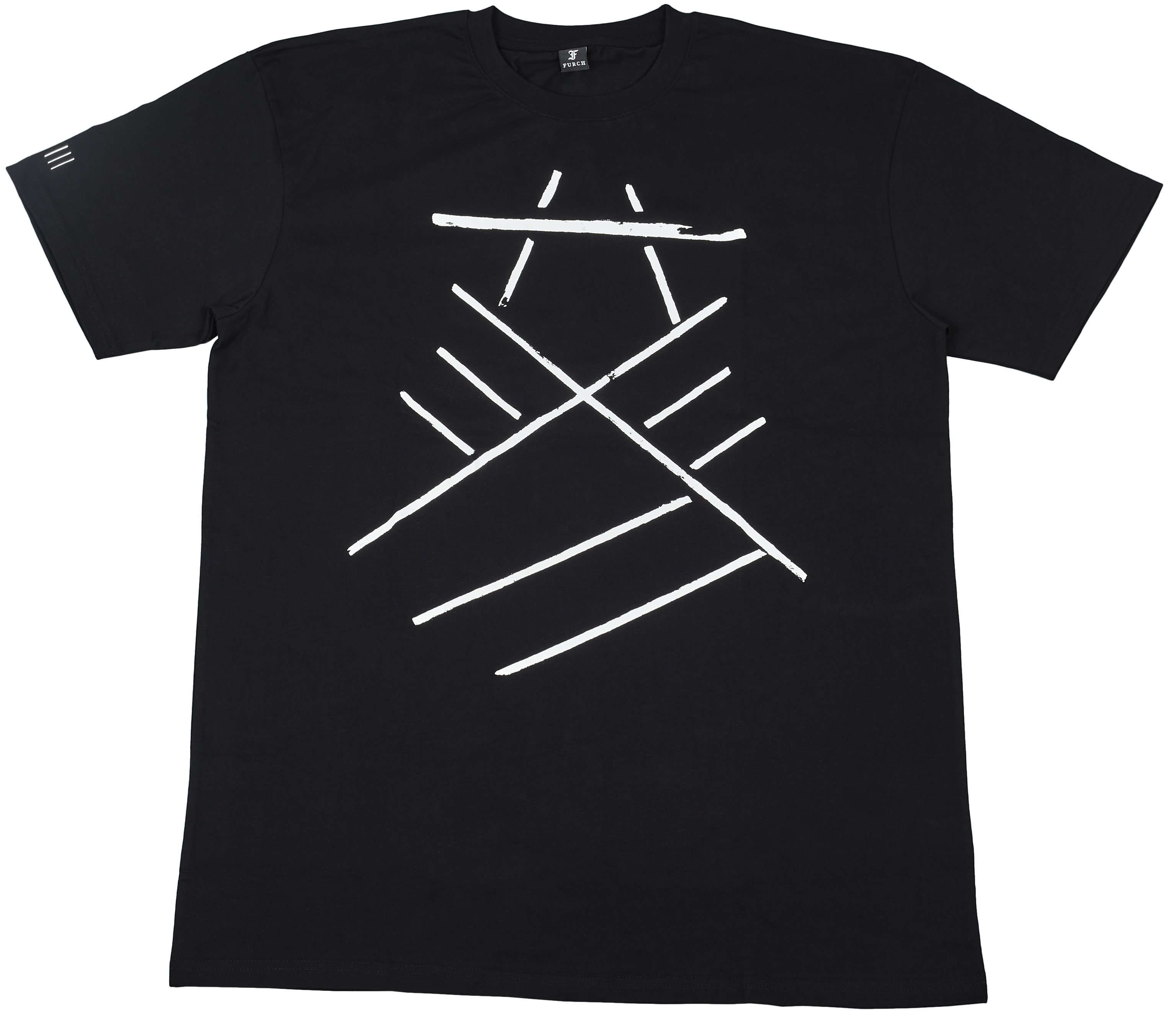 Levně Furch Black T-shirt print bracing XXL