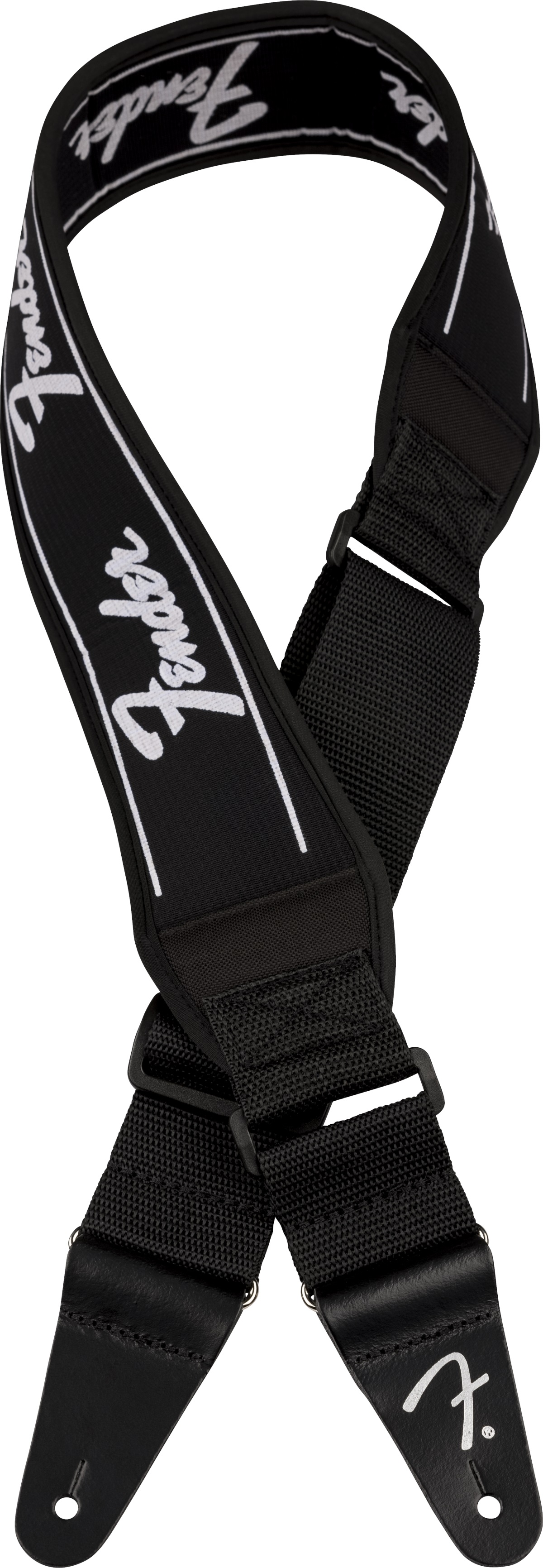 Levně Fender Swell Neoprene Logo Strap Running Logo